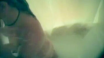 Frau Heimlich In The Bathroom, Doing Shower Masturbation With Impressive Moans