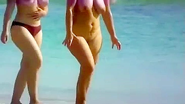 Nude Beach Big Tits Women Walking Video Clip