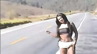 Sexy Voyeur Woman Flashes Her Juicy Pussy In The Sultry Video