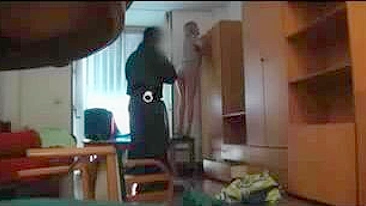 Voyeur Spy Hidden Camera In Girls Room