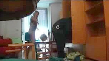 Voyeur Spy Hidden Camera In Girls Room