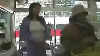 Naughty Japanese Girl Flaunts Her Bouncy Tits And Juicy Pussy In A Public Shop