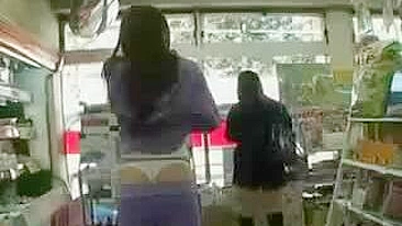 Naughty Japanese Girl Flaunts Her Bouncy Tits And Juicy Pussy In A Public Shop