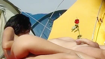 Naughty Spy Cam At Romanian Beach Clip!