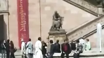 Seductive Girl Struts Boldly Completely Bare In Public Realms