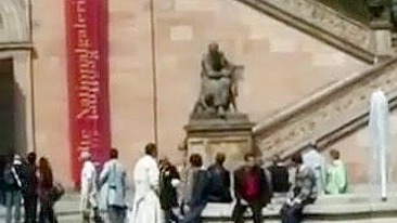 Seductive Girl Struts Boldly Completely Bare In Public Realms