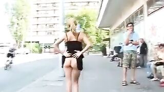 Voyeuristic Nude Hottie In Street Tape Is Artfully Captured On Video