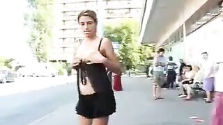 Voyeuristic Nude Hottie In Street Tape Is Artfully Captured On Video