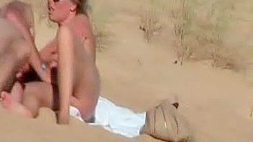 Amateur Couple's Voyeur Video Caught: Private Fucking On Beach