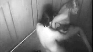 Spycam in the Elevator Horny Amateur Couple Caught Fucking