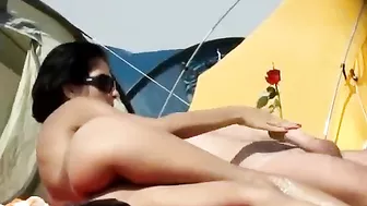 Sexually Charged Russian Teen Flaunts Shaved, Naked Pussy In Public