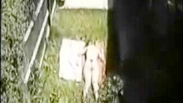 Scandalous! Peeping Woman Sunbathing Topless On Spycam