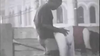 Voyeur Spy Camera Interracial Couple Fucking in Public Park