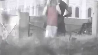 Voyeur Spy Camera Interracial Couple Fucking in Public Park