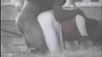 Voyeur Spy Camera Interracial Couple Fucking in Public Park