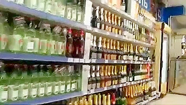 Blanco Medias Upskirt video en el Supermercado Pública