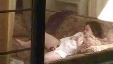 Shockingly, Friend's Mom Masturbating, Spying Through Window
