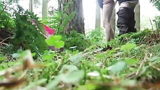 First Time Fucking In The Forest On Voyeur Cam Tape