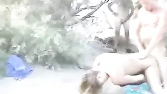 Exhibitionist Hot Couple Getting Filmed Fucking At The Beach