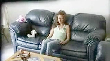 Friends Sister Caught On Spy Cam Masturbating On Couch