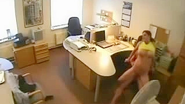 Secretary Fucked By Boss Caught By Spy Cam