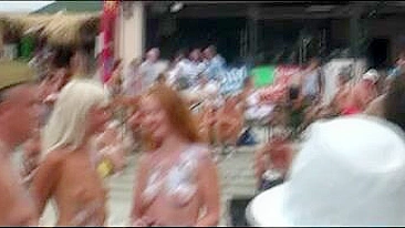 Naakt Beach Girls Gefilmd op Voyeur camera doen Topless