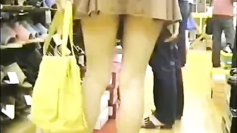 Shocking! Candid Camera Caught Woman Without Panties At Shop!