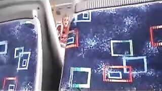 Clandestine Voyeur Sneakily Captures Lewd Couple's Public Bus Fuckfest