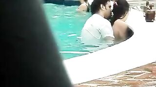 Secret Camera Caught Live Sex In The Pool