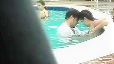 Secret Camera Caught Live Sex In The Pool