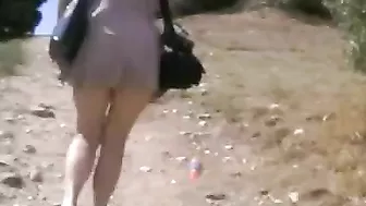 Frivolous, Voyeuristic Husband Films His Sexy French Wife's Upskirt Video