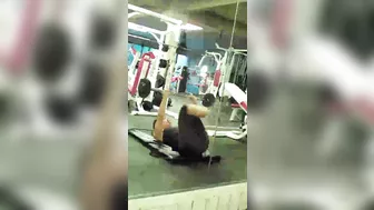 Horny Guy Spying Hot Girl In Tight Pants At Gym