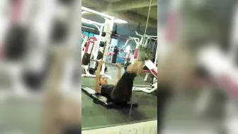 Horny Guy Spying Hot Girl In Tight Pants At Gym