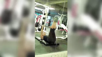 Horny Guy Spying Hot Girl In Tight Pants At Gym