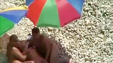 Scandalous Swingers Caught In Steamy Beach Fuckfest; Filthy Voyeur's Delight!