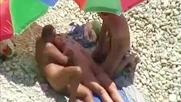 Scandalous Swingers Caught In Steamy Beach Fuckfest; Filthy Voyeur's Delight!