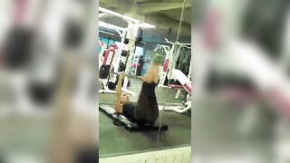 Hot Girl's Tight Pants Exposed At Gym Captured By Secret Camera