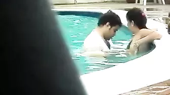 Shocking!- Couple Coupling In Public Pool