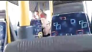 Spying Camera in the Bus Couple Fucking in Public