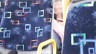 Spying Camera in the Bus Couple Fucking in Public