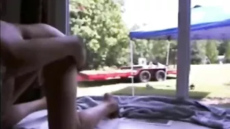 Hot, Juicy, And Horny Young Woman Masturbating In Front Of Lustful Gardener Hot, Juicy, And Horny Young Woman Masturbating In Front Of Lustful Gardener