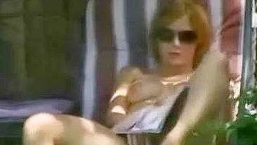 Shocked! Caught My Sexy, Masturbating Neighbor In The Backyard!