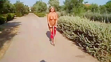 Mom Relishes Her Nudist Inclination, Reveling In Public Nakedness