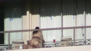 Hot Horny Young Couple Caught On Spy Cam, Fucking On Balcony