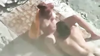 Shocking! Exhibitionist Couple Pounding At The Beach Exposed By Pervy Camera