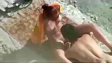 Shocking! Exhibitionist Couple Pounding At The Beach Exposed By Pervy Camera