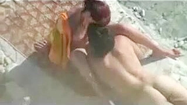 Shocking! Exhibitionist Couple Pounding At The Beach Exposed By Pervy Camera
