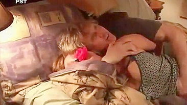 Fuckin Daddy Rapes his Fuck-toy Daughter while Mom Films the Whole goddamned Incest Crime!