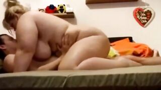 Horny BBW MOM Fucks Anything with a Hole! Cum Watch Her Get Filled Up!
