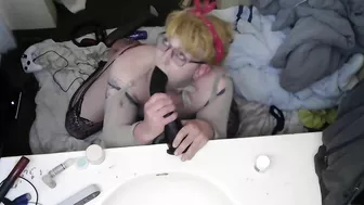 Fucking nasty ass BBW MOM gets her pussy punished on camera, son films her cunt and cums his load!!!